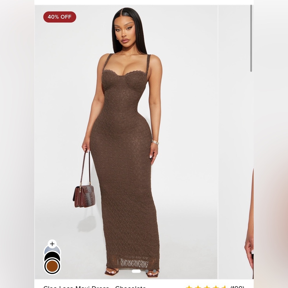 Fashion Nova Cleo Lace Maxi Dress